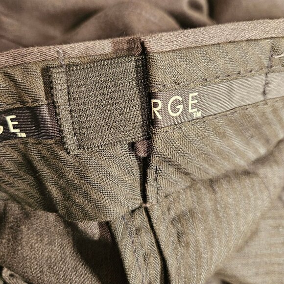 George Pants Mens 34x30 Dark Grey Slacks Pleasted Cuffed hidden elastic - Picture 6 of 16